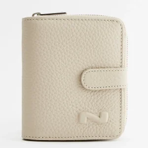 Bi-fold zip-around wallet