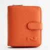 Bi-fold zip-around wallet