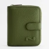Bi-fold zip-around wallet